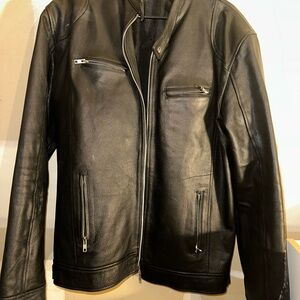 Men's Classic Black Leather Jacket